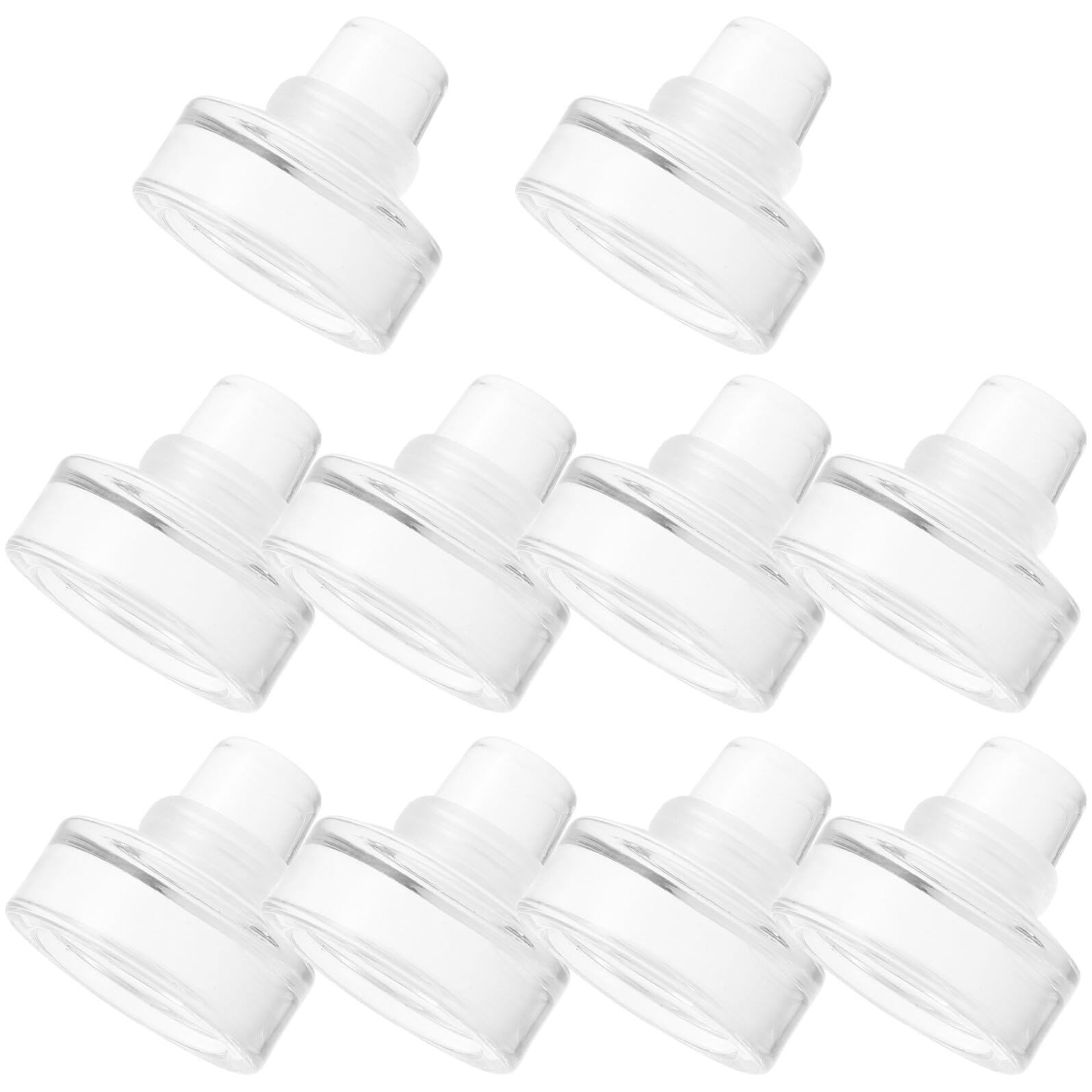 DECHOUS 10 Piezas Tapones de Botella Forma de T de Sellado Hermético Reutilizable para Vino Cerveza y Bebidas Aptos para Botellas de Vidrio Casa y Eventos
