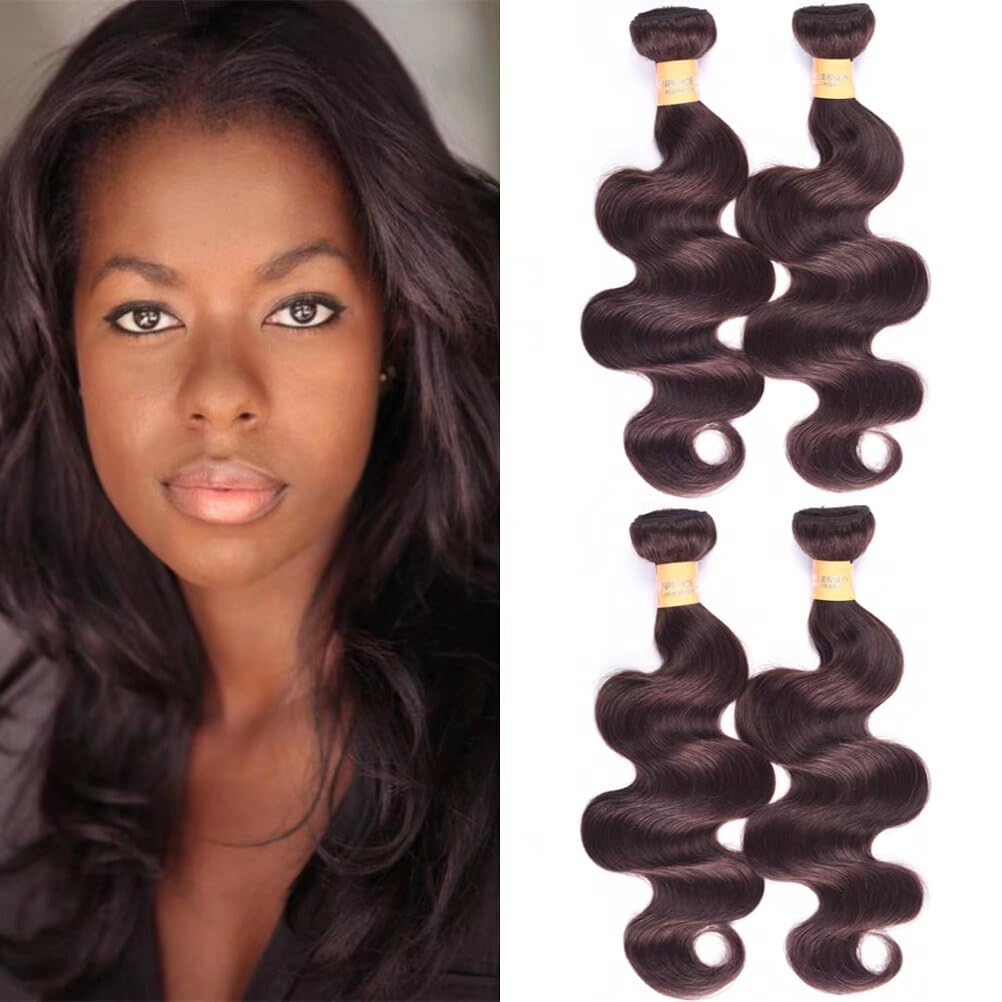 Hair Wefts Dark Brown 14-16” 2 bundles Amazon.com : 14 Inch Clip in Hair Extensions Real Human Hair  main image 4