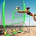 Sonwyoung Volleyball Training System 8 x 11 FT Volleyball Practice Net Sturdy, Adjustable, Portable Training Equipment for Indoor Outdoor Serving Passing Practice(Green)