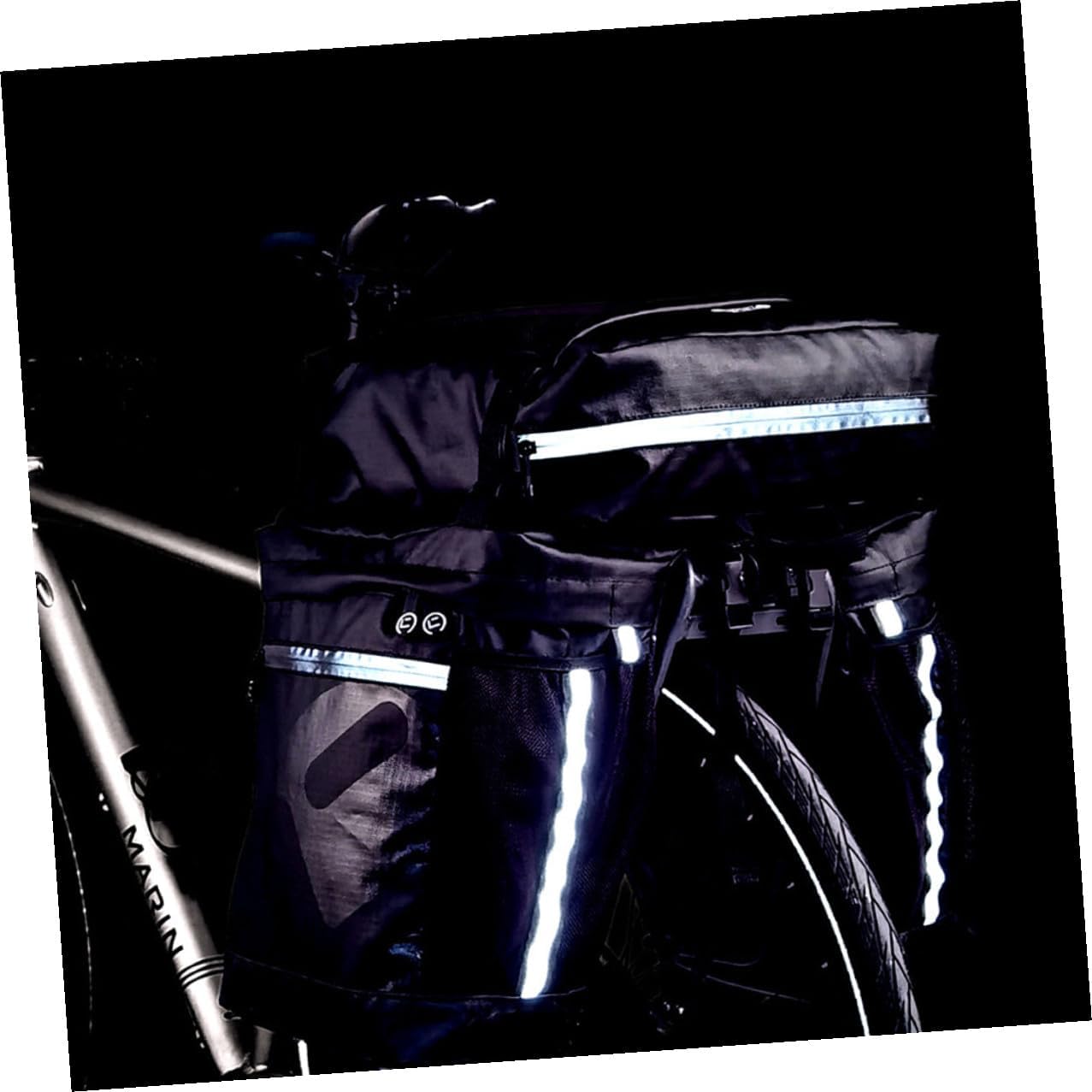 Homoyoyo Bike Pannier Bag Waterproof 50l Rear Bicycle Rack Carry Bag 3-in-1 Mountain Cycling Saddle Pack for Long-distance Travel