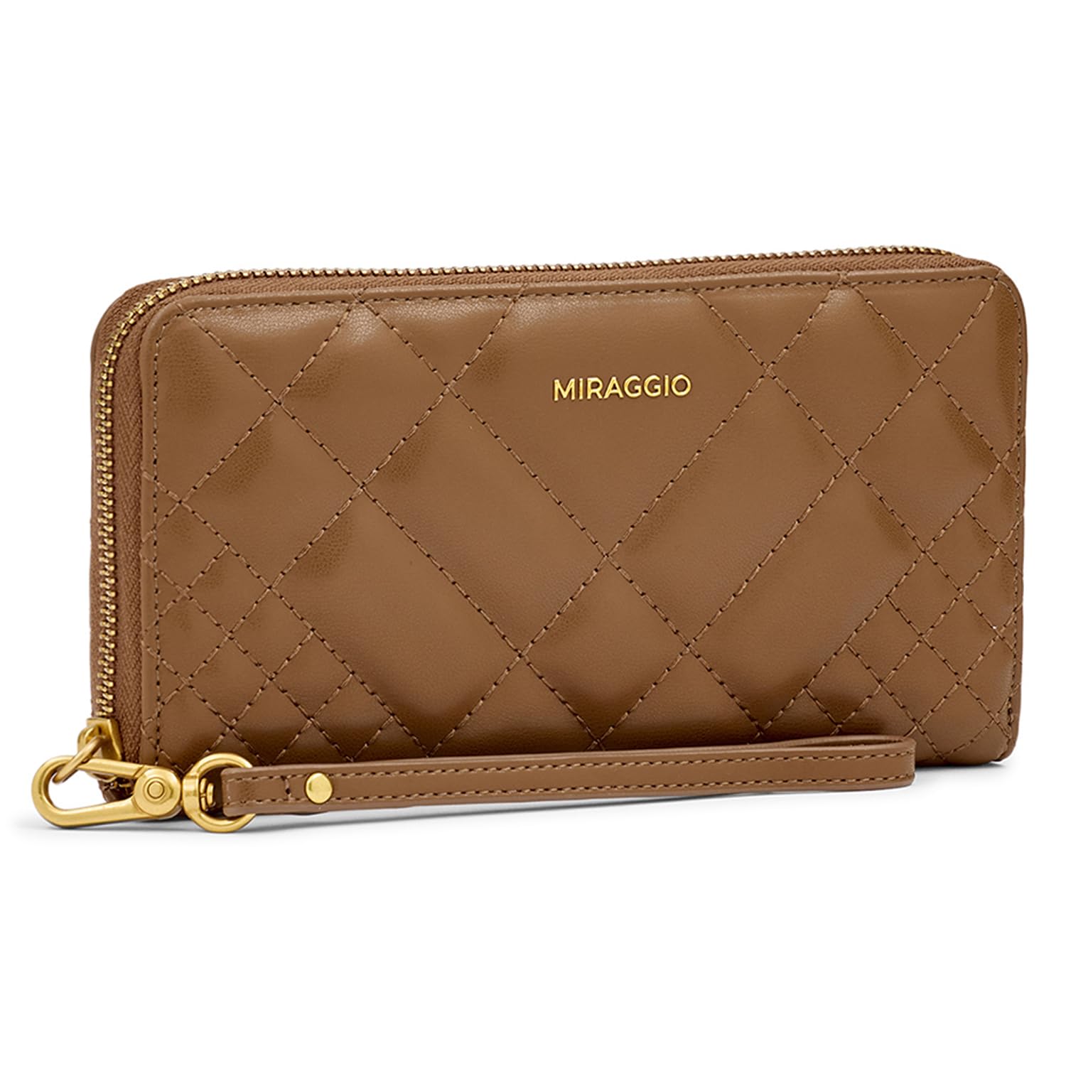 miraggio Sutton Zip Around Wallet For Women - Brown-picture-13