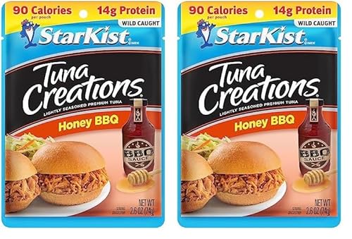 StarKist Tuna Creations Honey BBQ , Single Serve Pouch, 2.6 oz (Pack of 2)