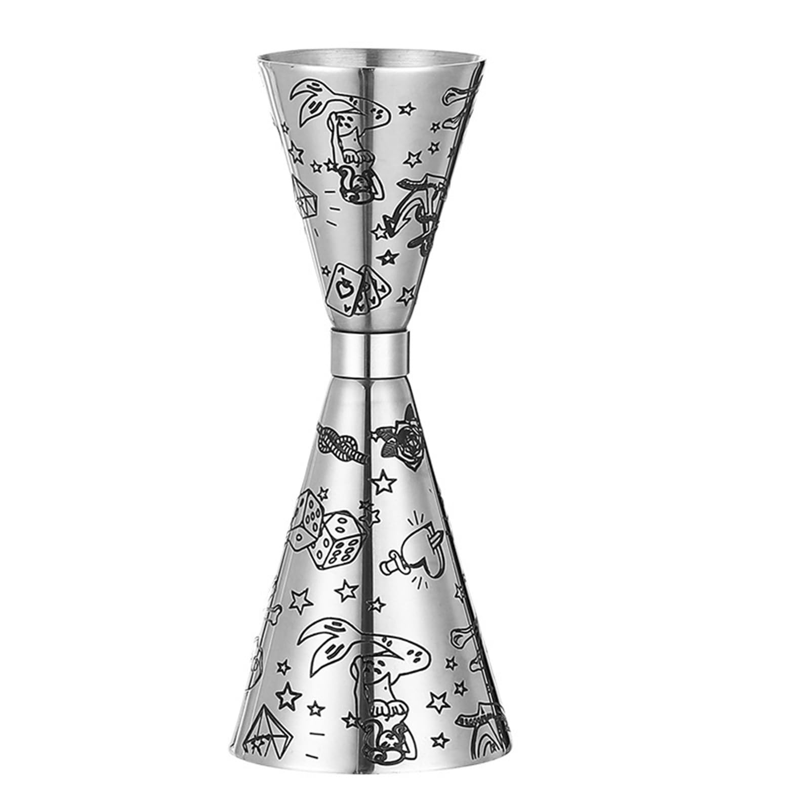 Jigger Coctel Jigger de acero inoxidable for cócteles, medidas barra, herramientas for Bar, accesorios for(Color 5 1oz 2oz)