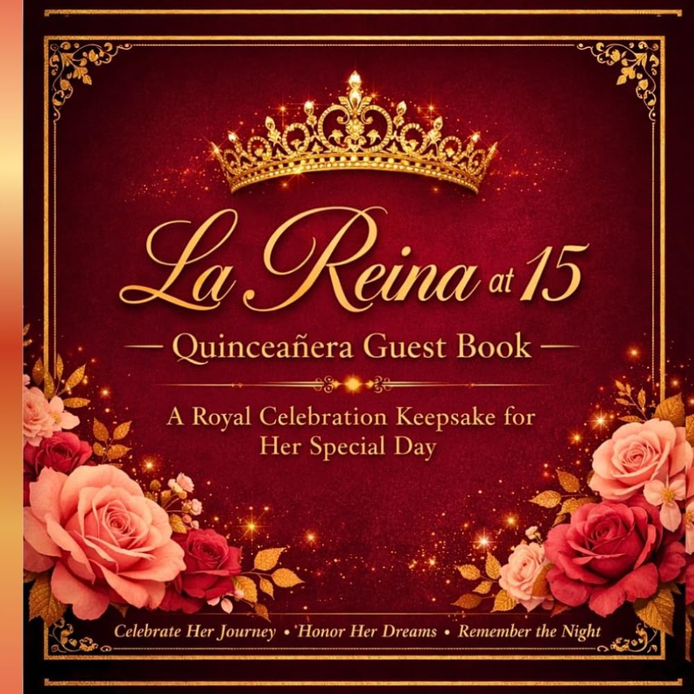 La Reina at 15 Quinceañera Guest Book: A Royal Celebration Memory Book for Wishes, Advice & Unforgettable Moments from Family & Friends