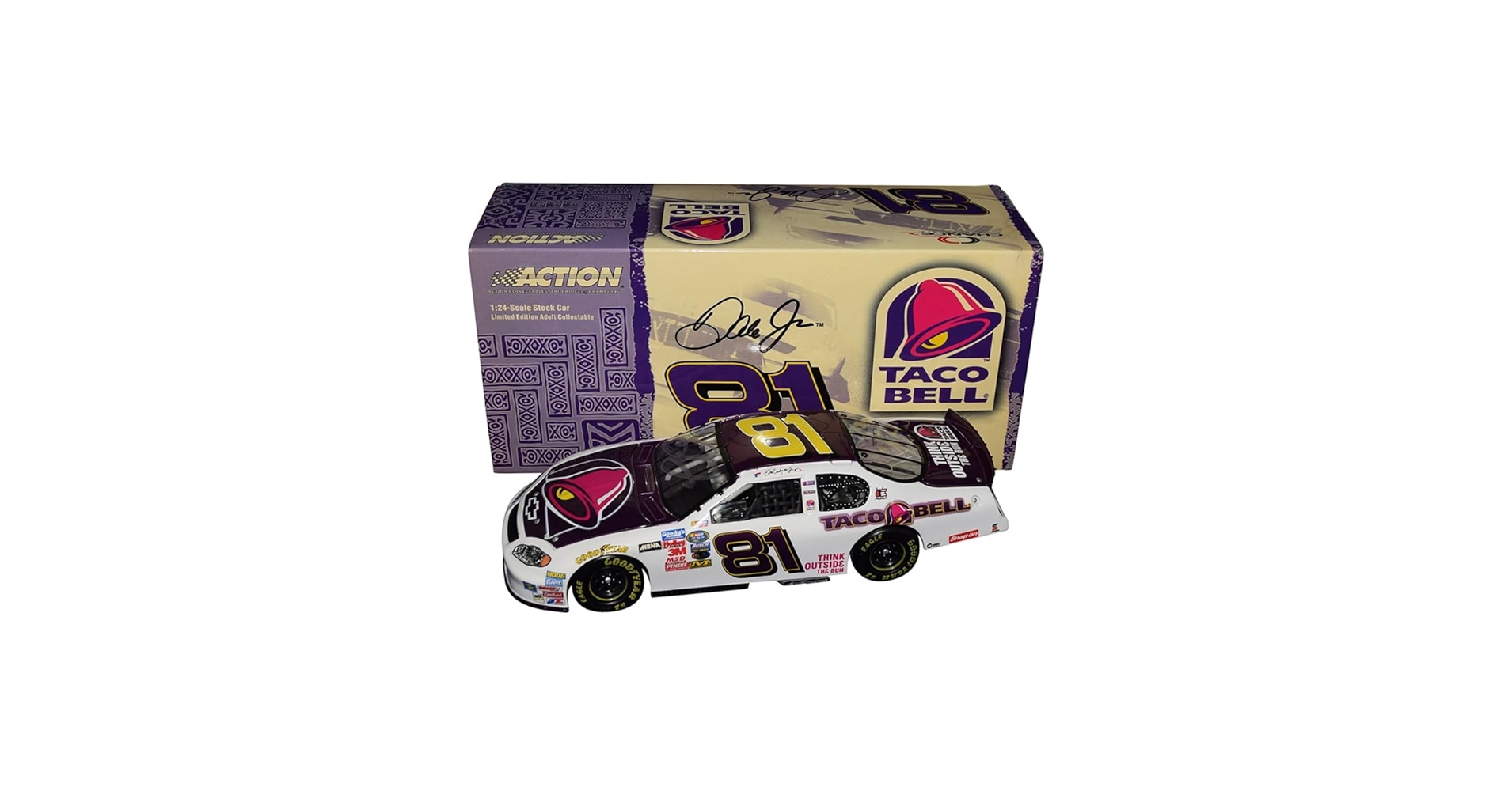 NASCAR 1/24 ACTION ♯81 TACO BELL AUTOGRAPHED 2003 Dale Earnhardt Jr. #81 Taco Bell Racing
