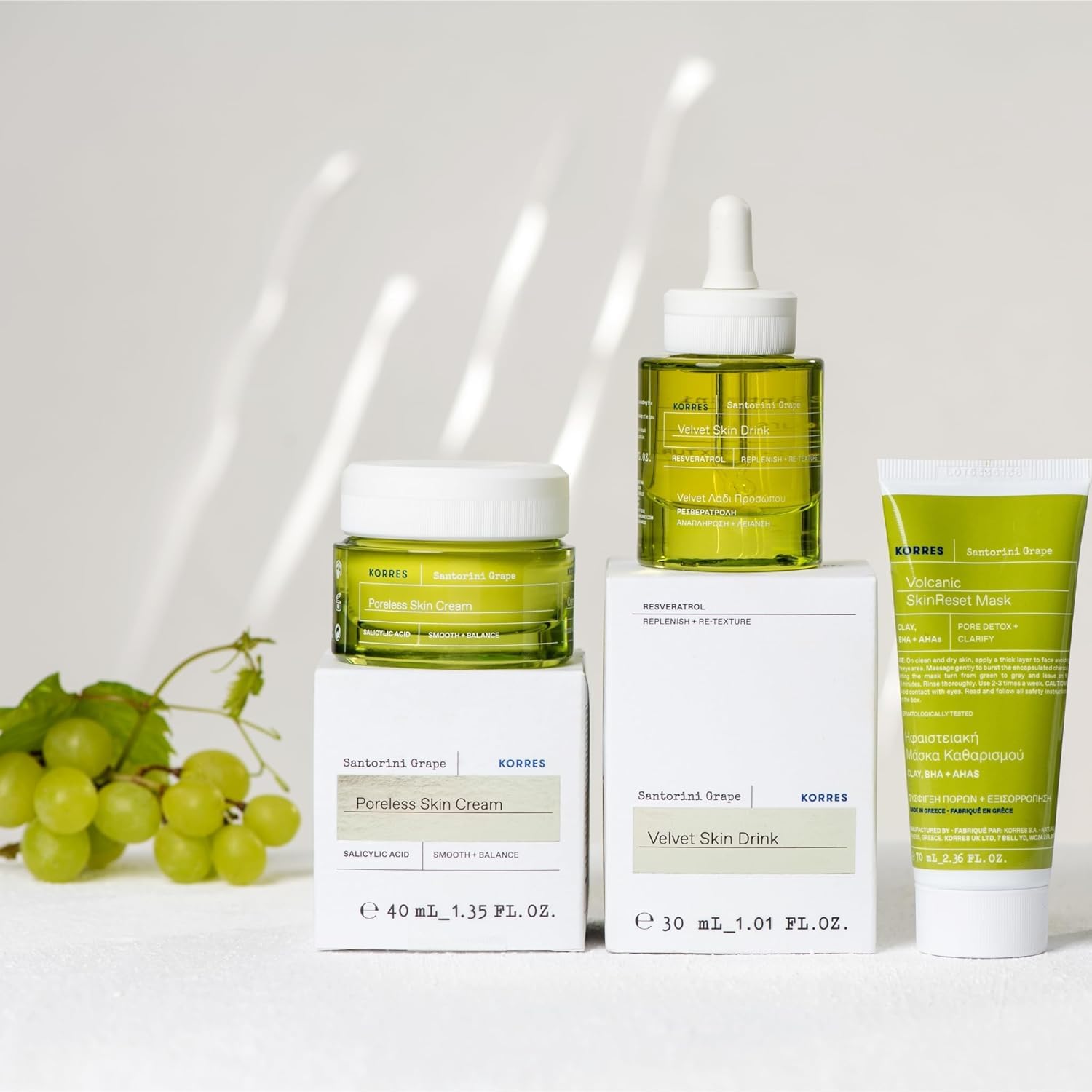 KORRES Santorini Grape Skin Refining Mask With Volcanic Sand, Activated Carbon Capsules And Salicylic Acid BHA For Pore Appearance, Gentle Exfoliation And Smoother Look, Vegan Skincare, 2.36 Fl Oz - Image 5