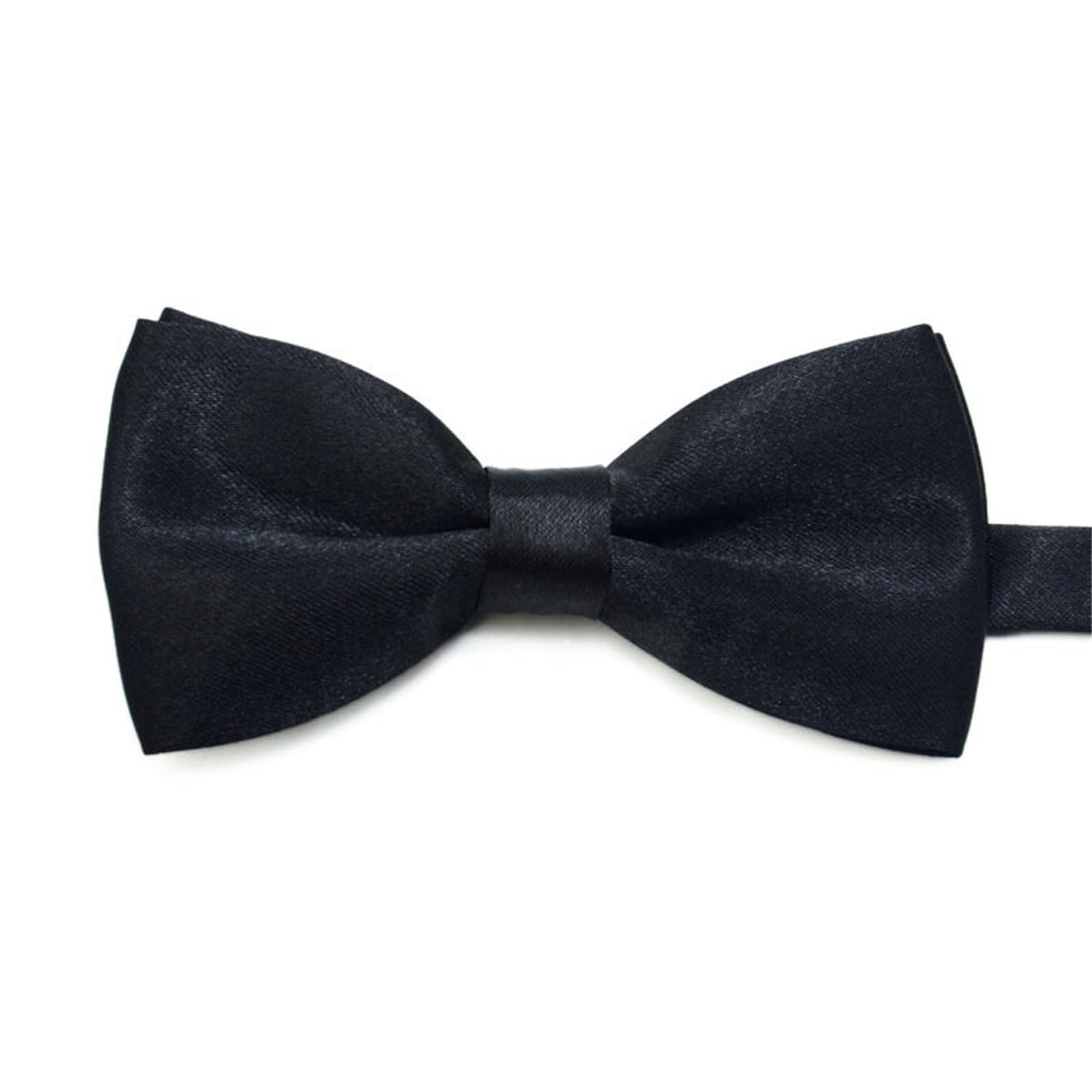MICFENY Color BowTie Polyester Fabric Easy Wear Necktie For Weddings Celebration School Event Neck Accessories