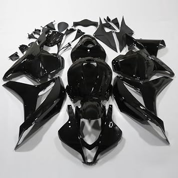 طقم هدية هيكل السيارة للدراجات النارية لهوندا CBR 600RR 2009 2010 2011 2012 Gloss Black - (Pieces / kit: 29)
