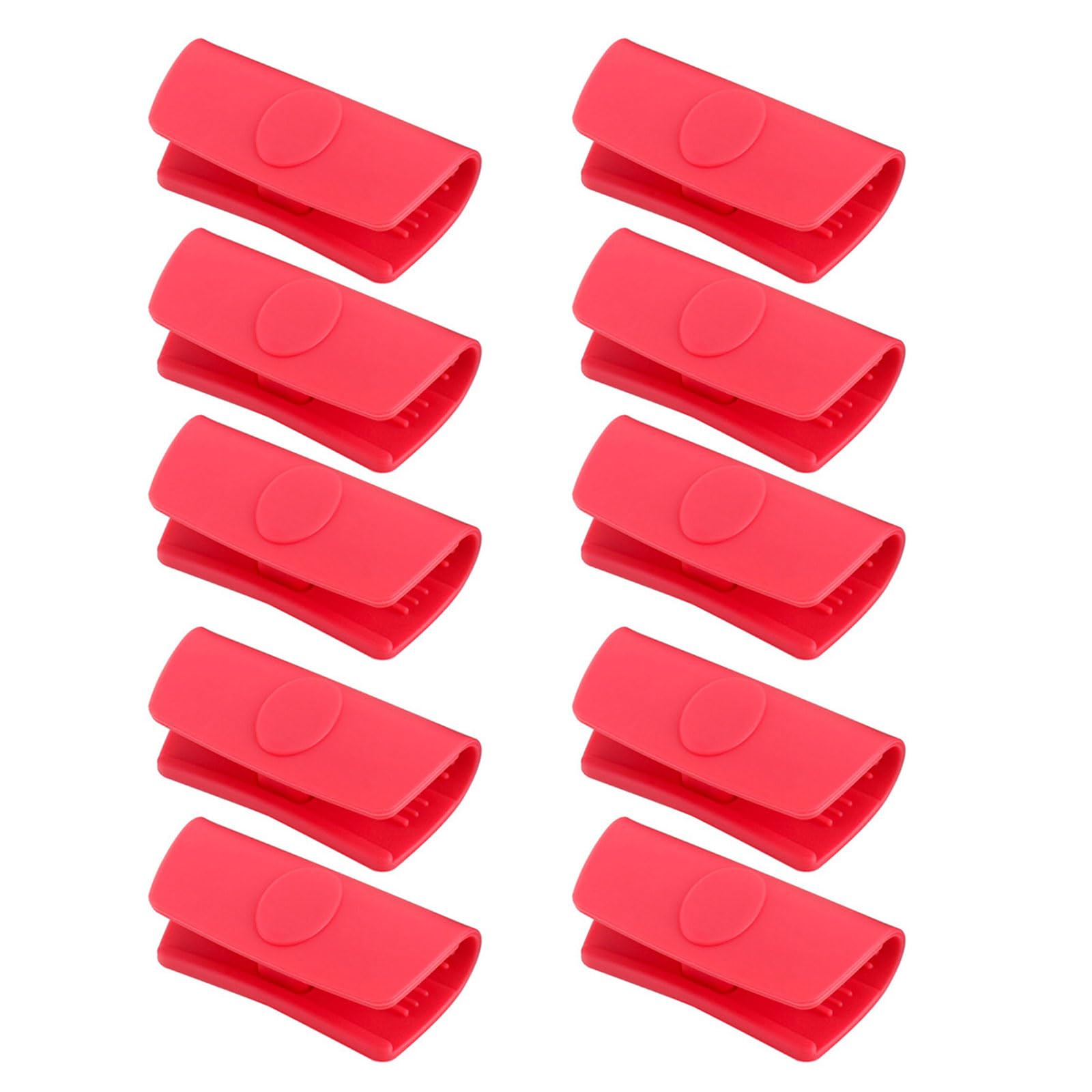 Mekalero 10Pieces Silicone Frying Pans Handle Grip Heat Insulation Cover Sleeve for Cooking Pots Kitchen Cookwares Accessories Heats Resistant Grip Sleeves
