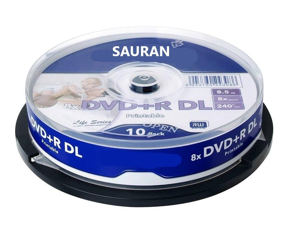 SAURAN DVD+R DL Printable Spindle, Double Layer Recordable Media-image-10