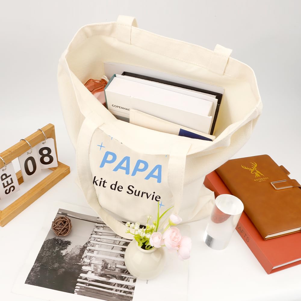 Tote Bag Kit de Survie Futur Papa Annonce Grossesse Idée Cadeau Fête des Pères