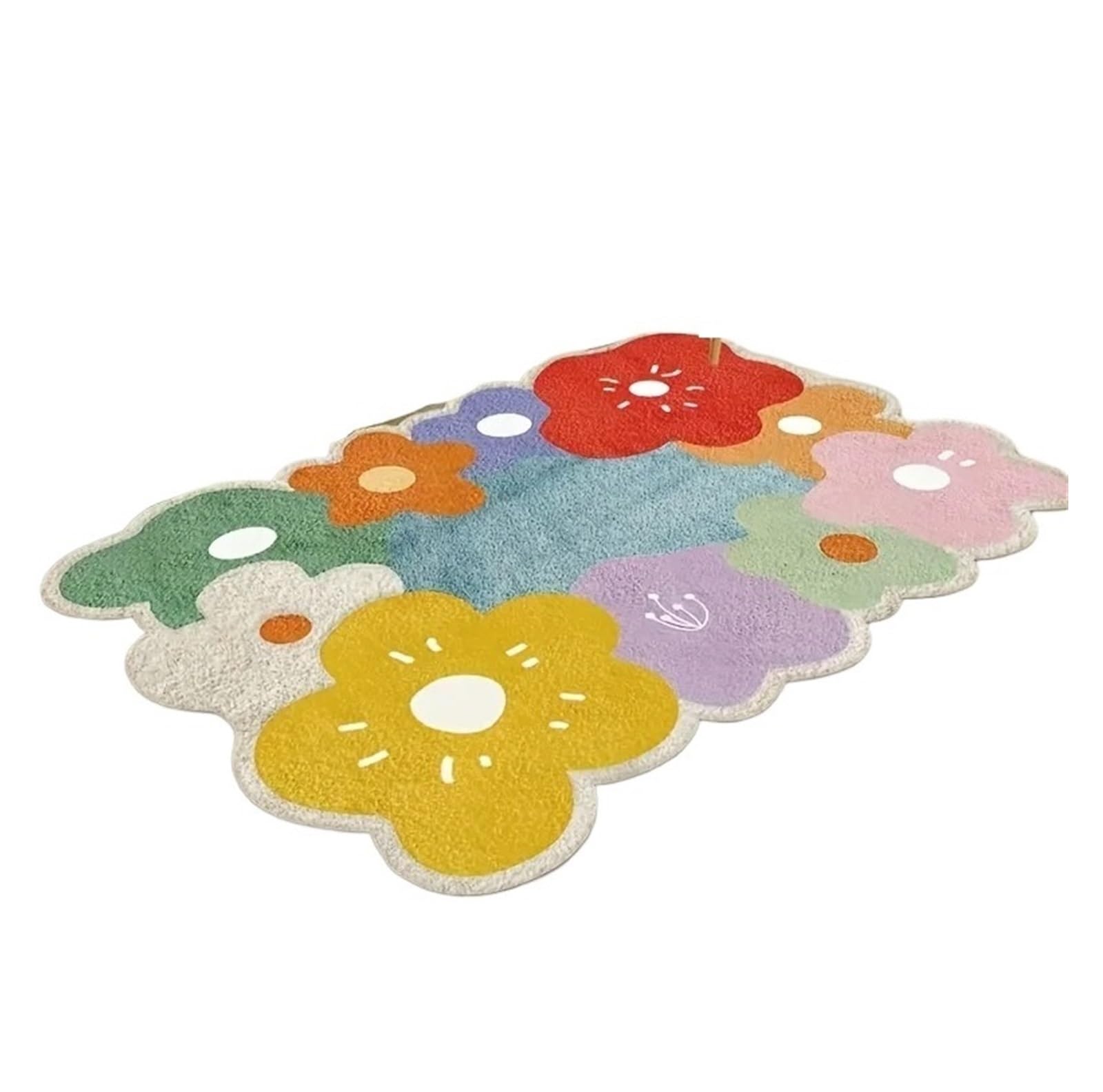 Paillasson fleur colorée pour créer une maison chaude et douce