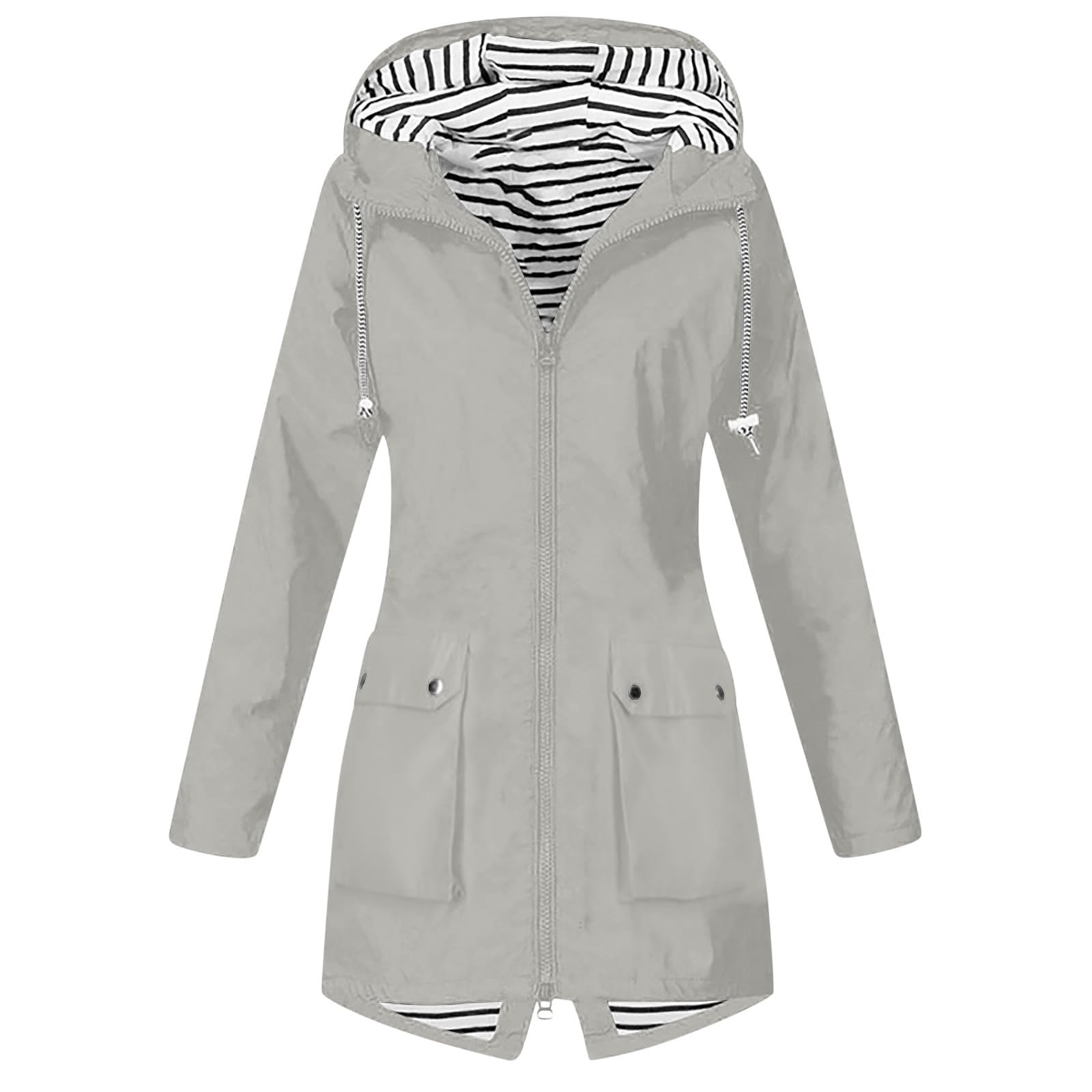 Amhomelywomens Outdoor Waterproof Jackets Lightweight Hooded Rain