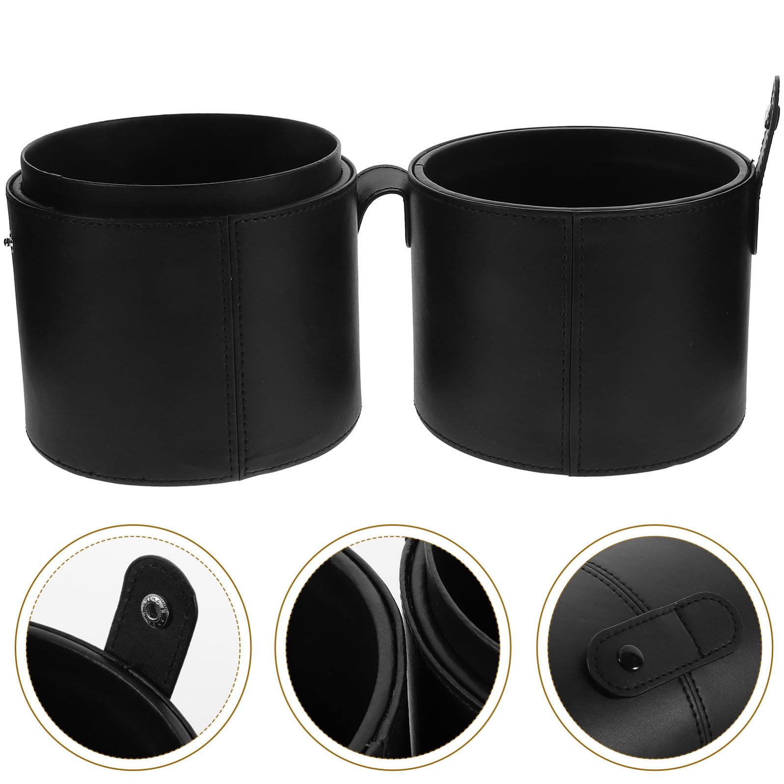Custodia Semplice Pu per con e in Nero da Coperchio Pennelli Organizer, Facile da e Chiudere, per Viaggio e Quotidiano