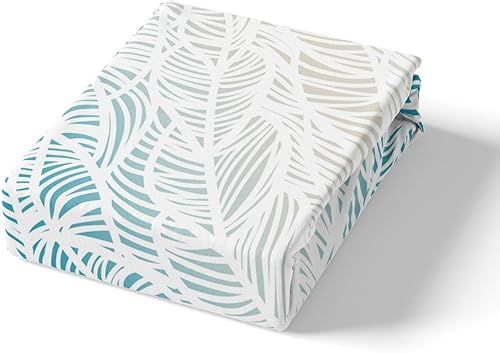 Miniatura 4 de Juego de funda de edredón con estampado de plumas abstractas, tamaño individual, juego de ropa de cama bohemio de 2 piezas para niños, niñas, niños