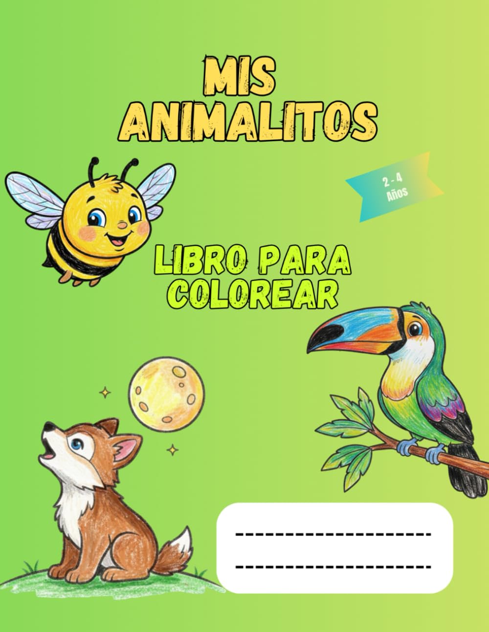 Mis animalitos: Libro para colorear
