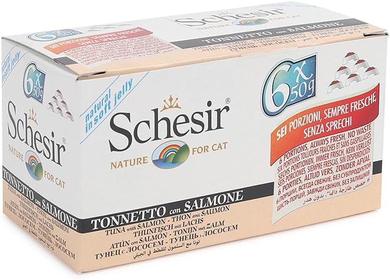 Schesir 51% Tuna and Rice in Jelly Canned Wet Cat Food - 6 X 50 g