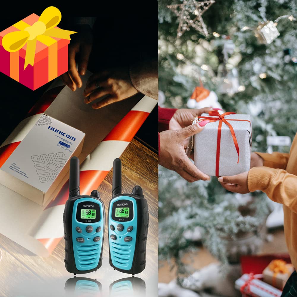 Walkie Talkie PMR VOX vivavoce 5 km LED retroilluminazione Blu