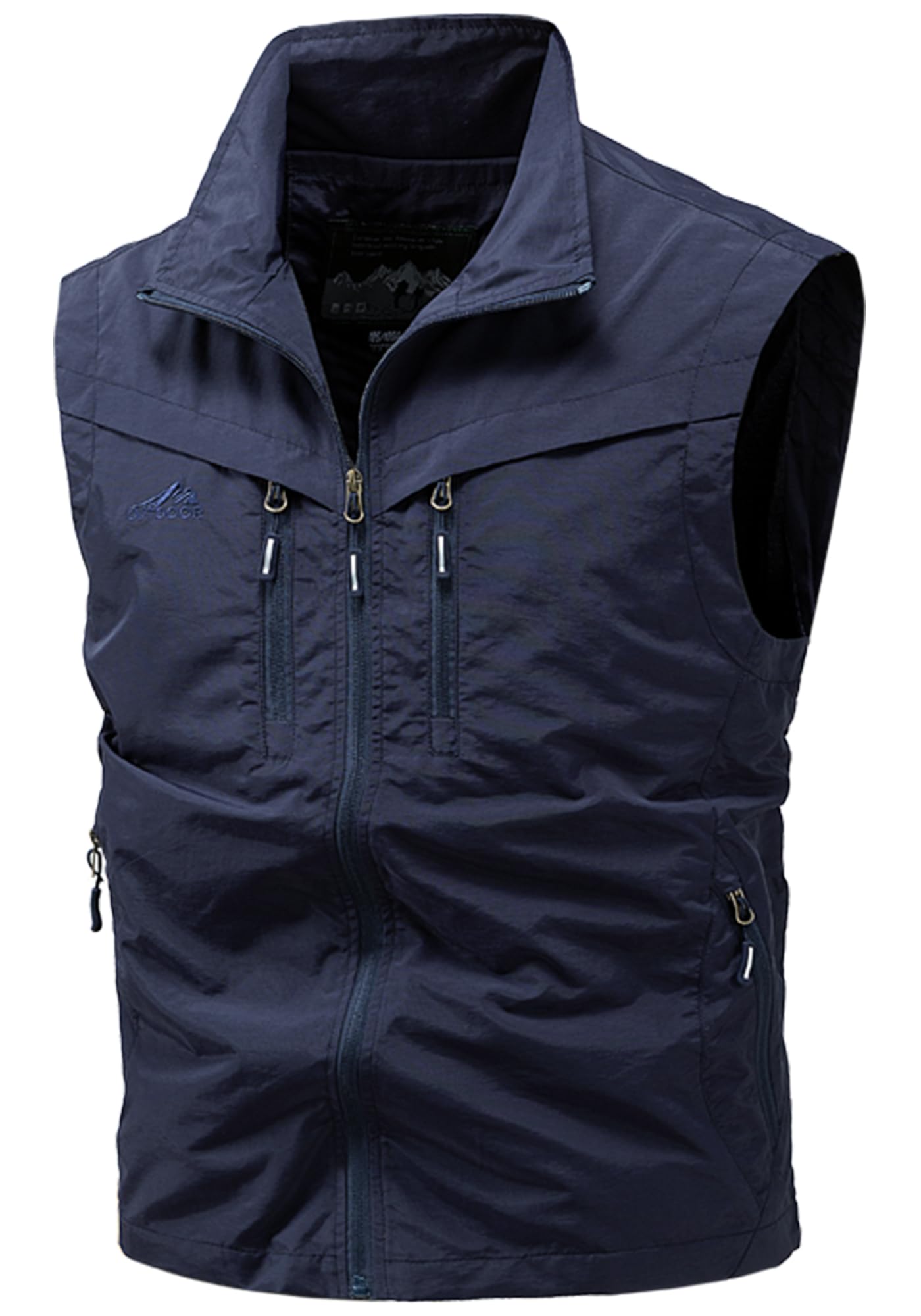 FEOYA Outdoor Weste Herren Anglerweste Leicht Schnelltrockenweste Ärmellos Weste mit Viele Taschen für Angeln Safari Jagd Fotografie Camping Multifunktionsweste Sommer