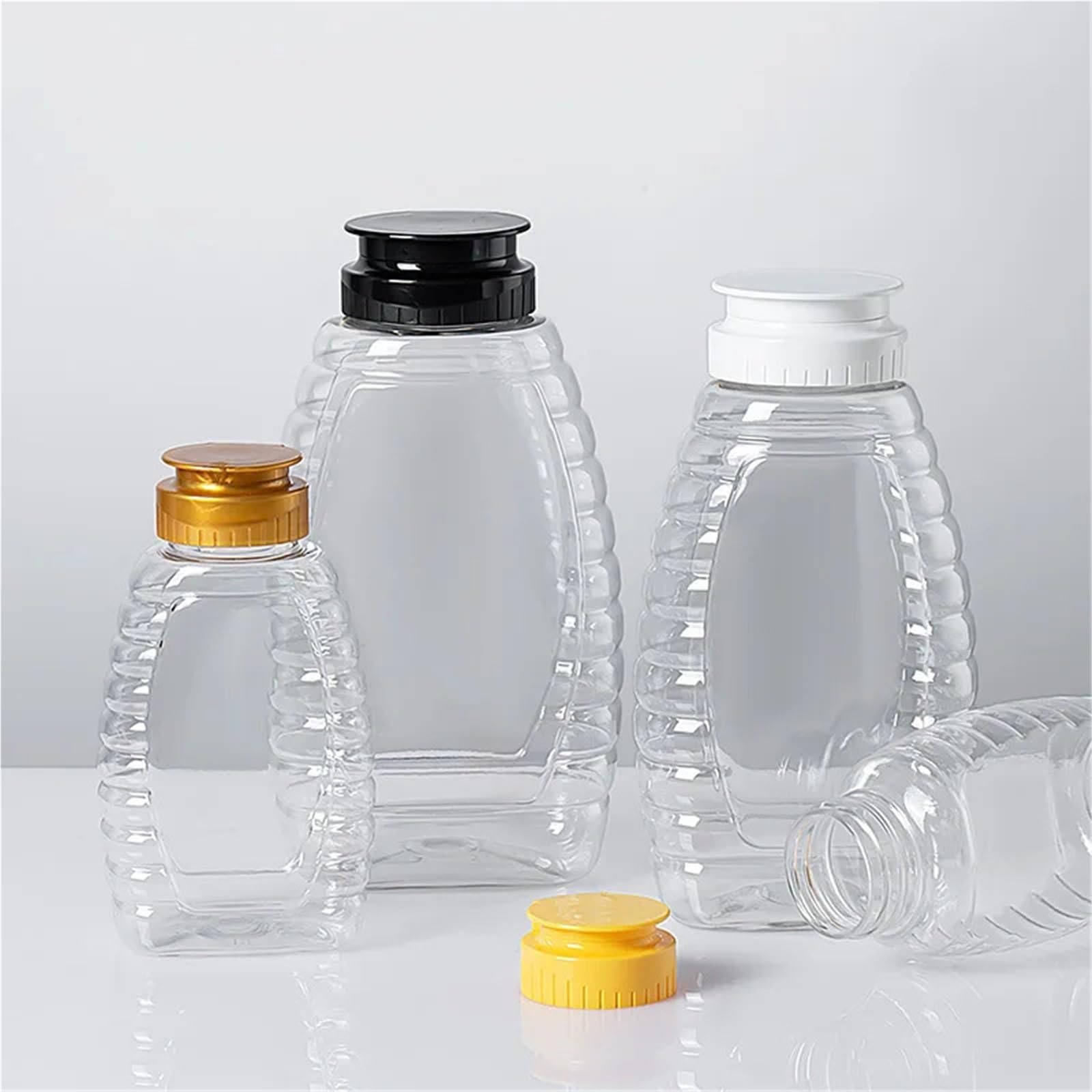 Confezione da 300 pezzi di bottiglia di in plastica da 180 ml/6 oz, tappo a valvola in silicone, erogatore di for uso alimentare