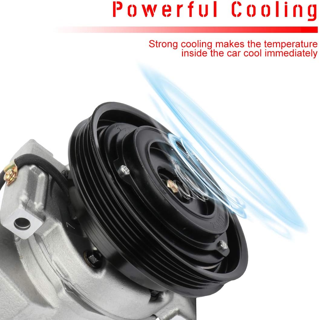 cciyu Air Conditioning Compressor for Chrysler Neon PT Cruiser for Dodge Neon for Plymouth Neon 2.0L 2.4L 2000-2009 Replaces AC Compressor for Car