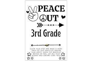 Peace Out 3rd Grade Woven Wish Bracelets
