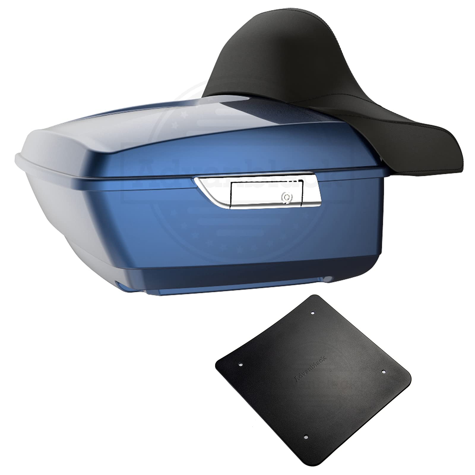 Amazon.com: Motorcycle King Tour Trunk Pack Big Backrest Top Rear