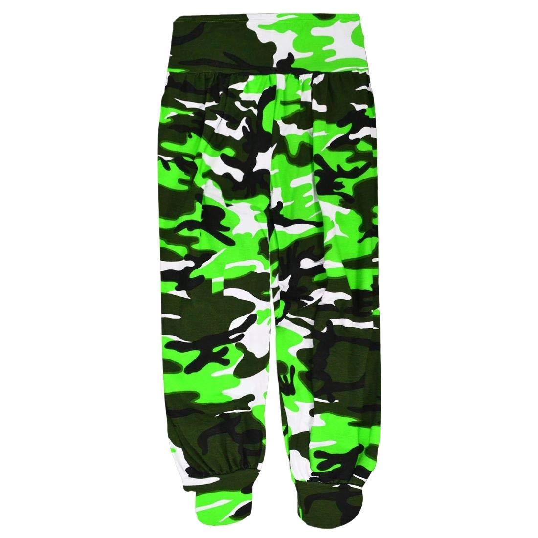 Hamishkane Girls Kids Camouflage Army Printed Alibaba Trouser Baggy Harem Leggings Pants