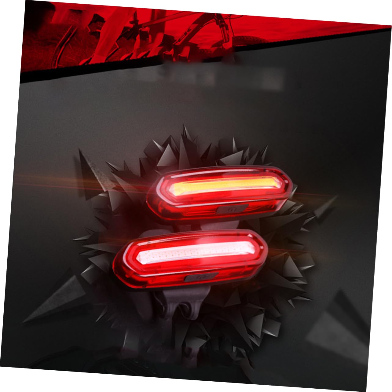 UKCOCO 3 Luces Traseras LED Para Bicicleta Resistentes Al Agua De Seguridad Color Rojo
