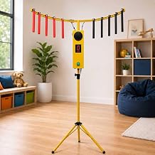 10 Sticks Reflex Drop Game Machine Adjustable Height Yellow