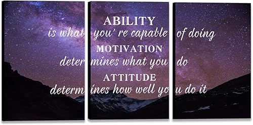 Miniatura 36 de Arte de pared motivacional para oficina, lienzo inspirador, arte de pared, póster de ajetreo, impresión de cita de empresario, pintura de pared, 3