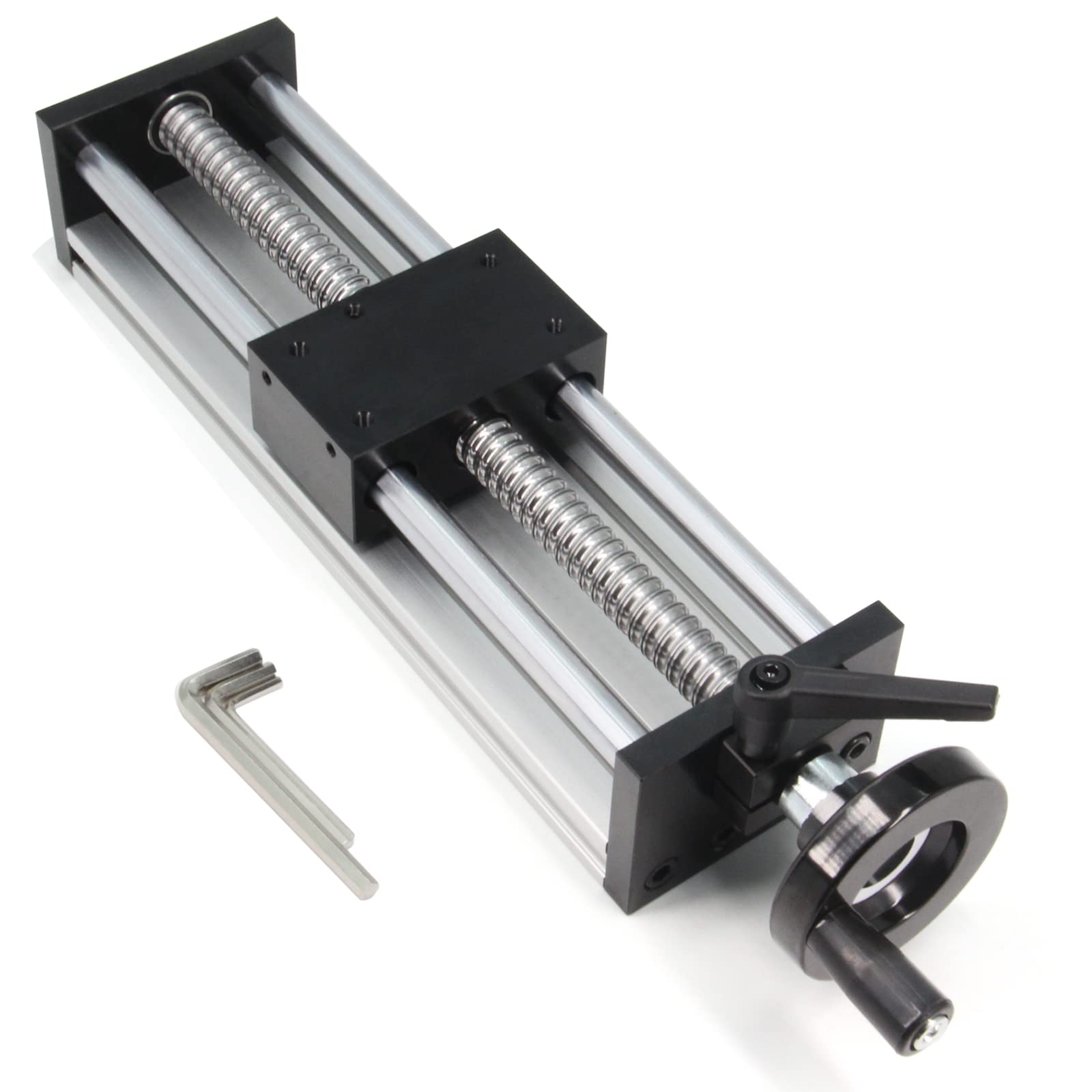 200 mm efektywna długość przesuwu, podwójna oś optyczna, śruba kulowa SFU1605, korba ręczna do części do routera CNC DIY, siłownik liniowy XYZ