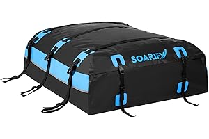 Car Roof Bag for Cars with or without Rack - 20 Cubic...