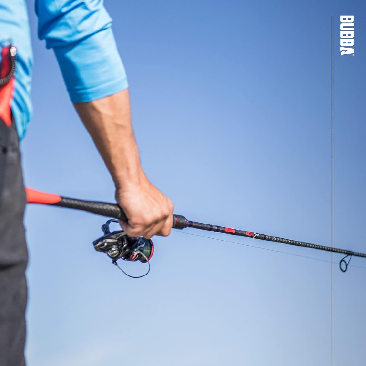 BUBBA Tidal Pro 7' Medium Heavy, Fast Inshore Casting Rod with Carbon Fiber'
