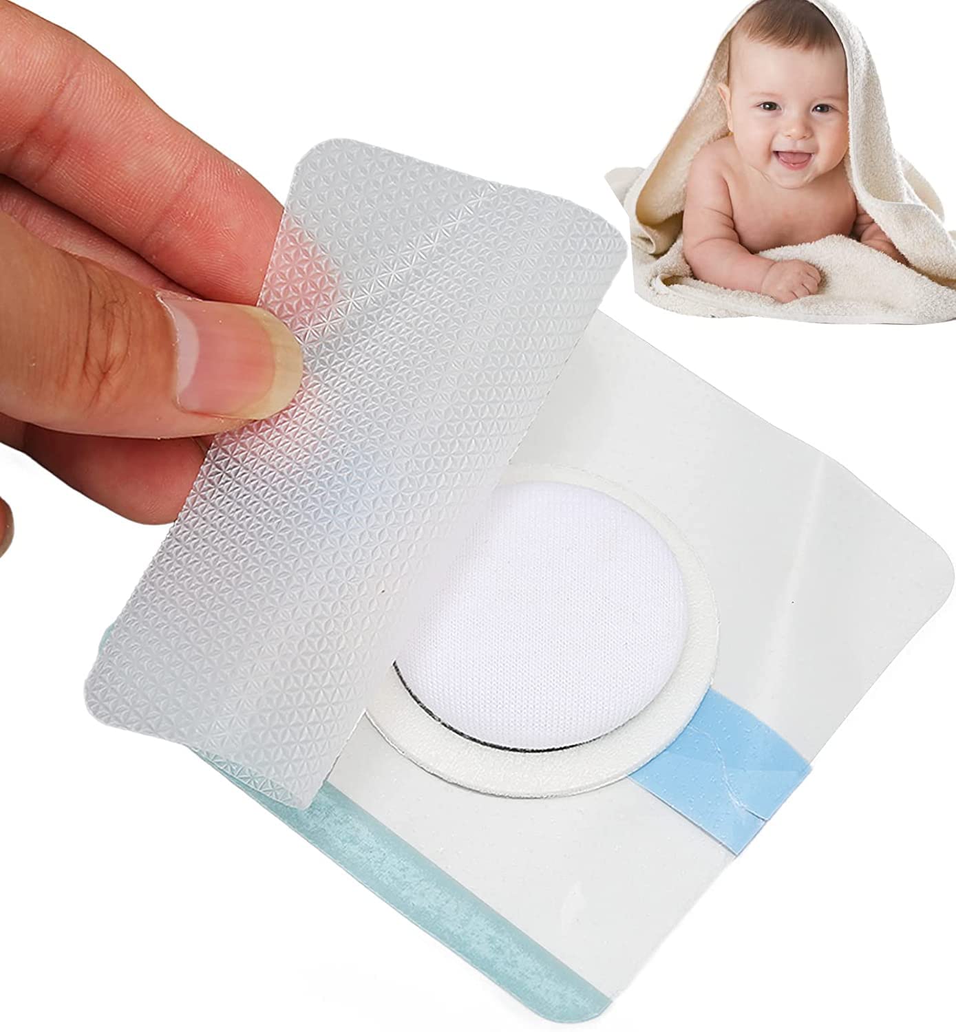 Buy Baby Navel Sticker,4pcs Newborn Navel Stickers Belly Sticker Soft Breathable Waterproof