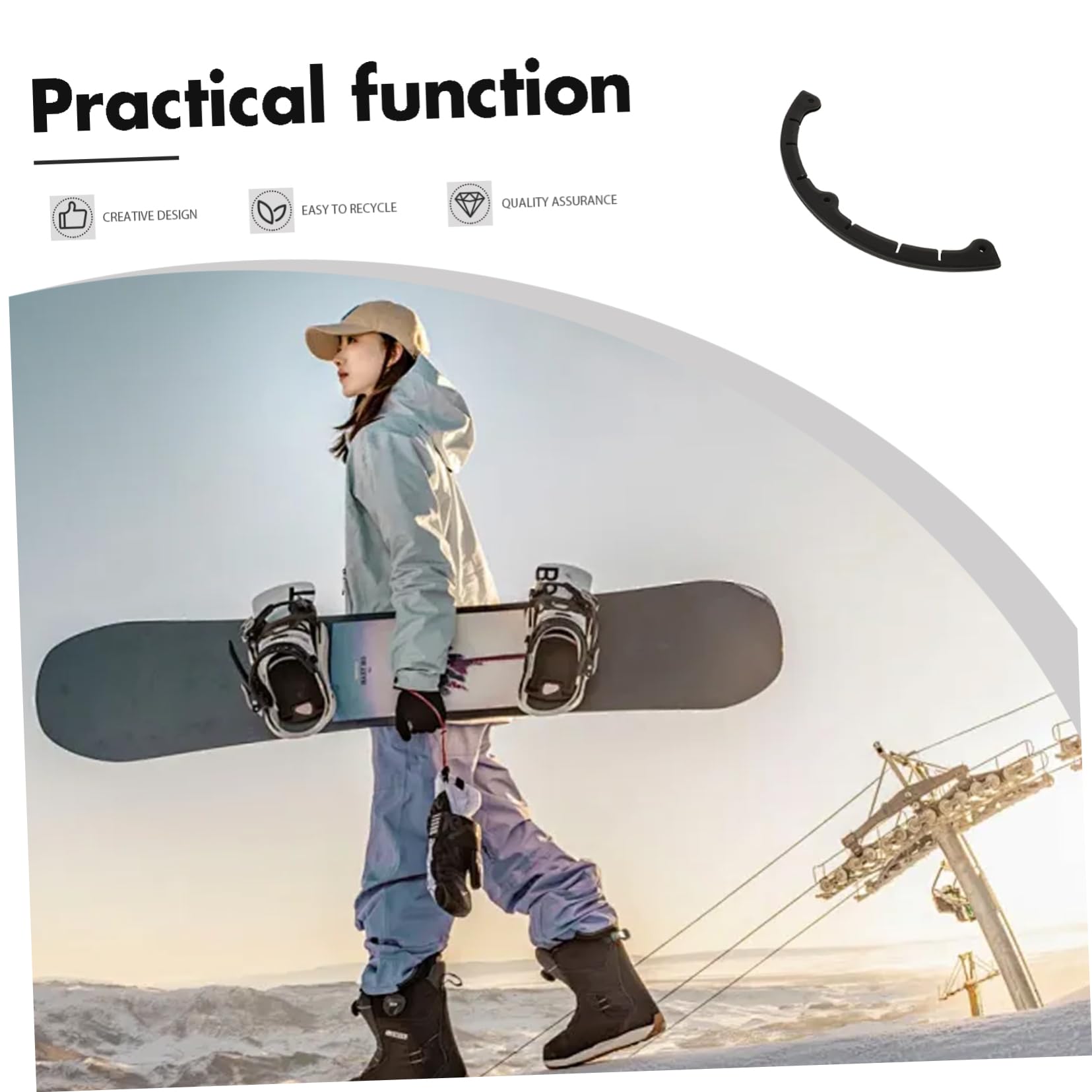 Funda Protectora para Tabla de Snowboard Y Patineta para Mujeres Y Hombres Protector de Borde para Tabla de Skate Protector de Punta de Esquí Fundas para Tabla de Skate Accesorios