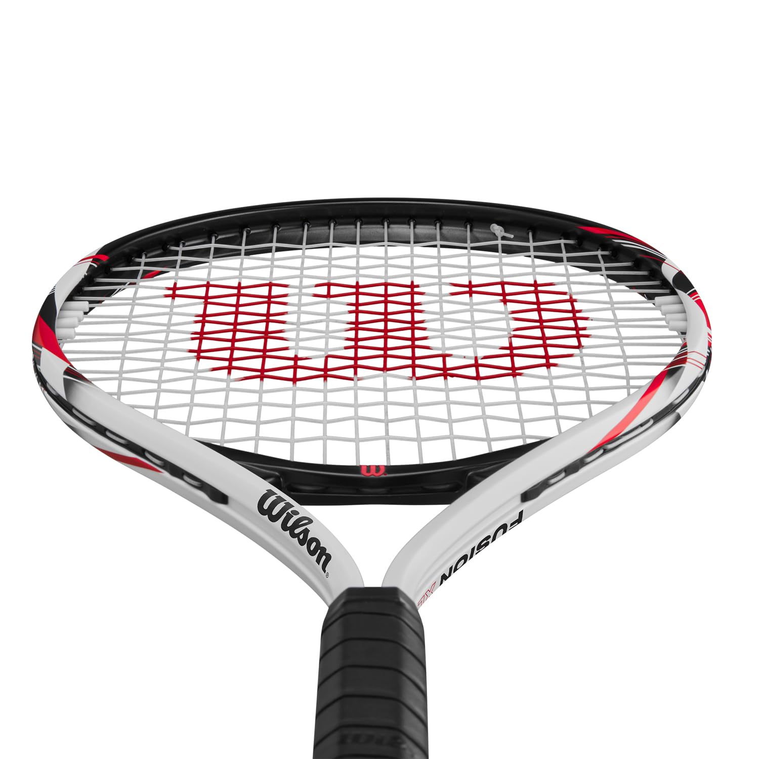 Wilson Racchetta da Tennis Fusion XL, Oversize per Principianti, Con Tecnologia V-Matrix, Bianco/Nero, Grip 3