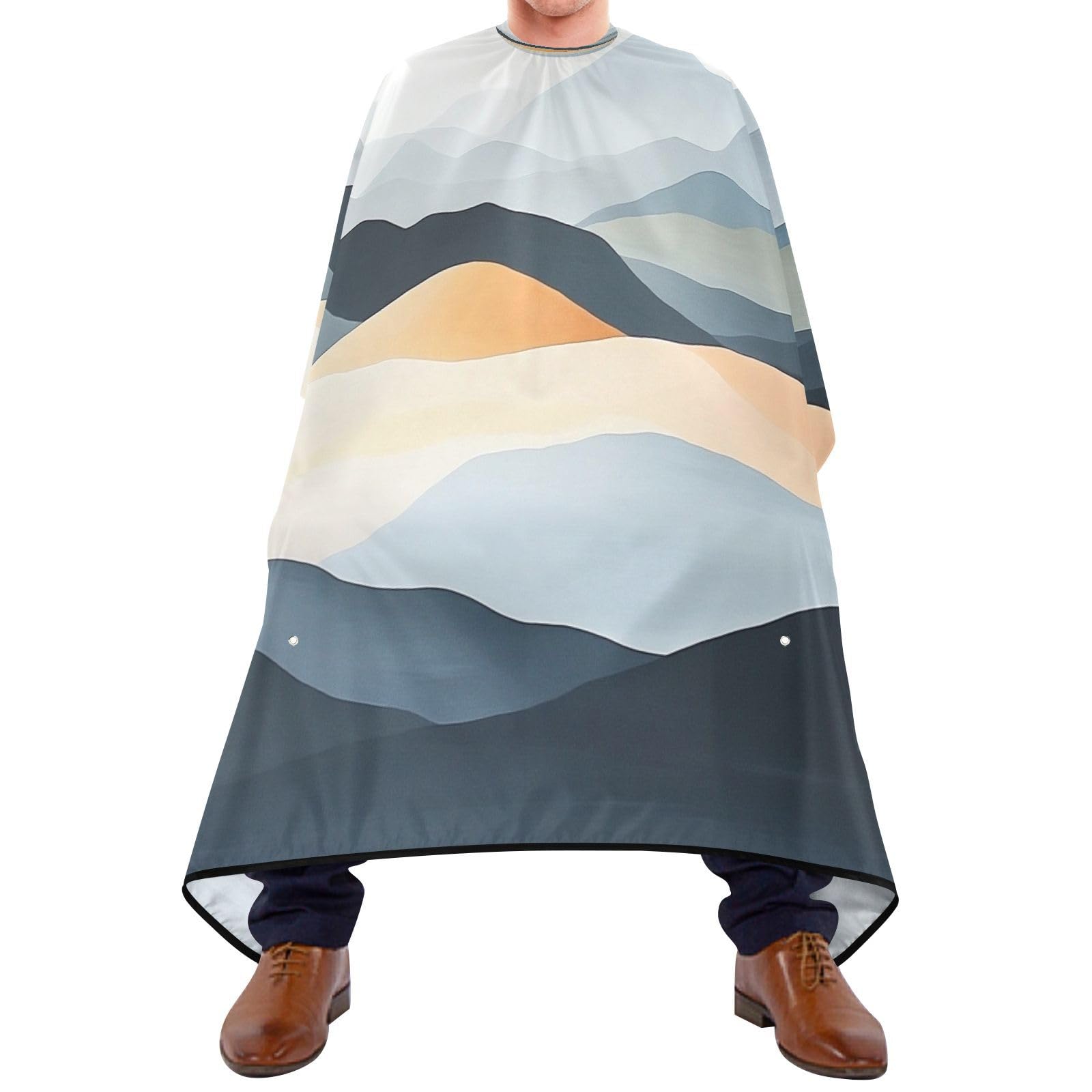 Kigai Mountain Hair Cutting Cape for Men & Women Waterproof Barber Cape Professional Hairdressing Salon Styling Apron with Adjustable Closure Snap