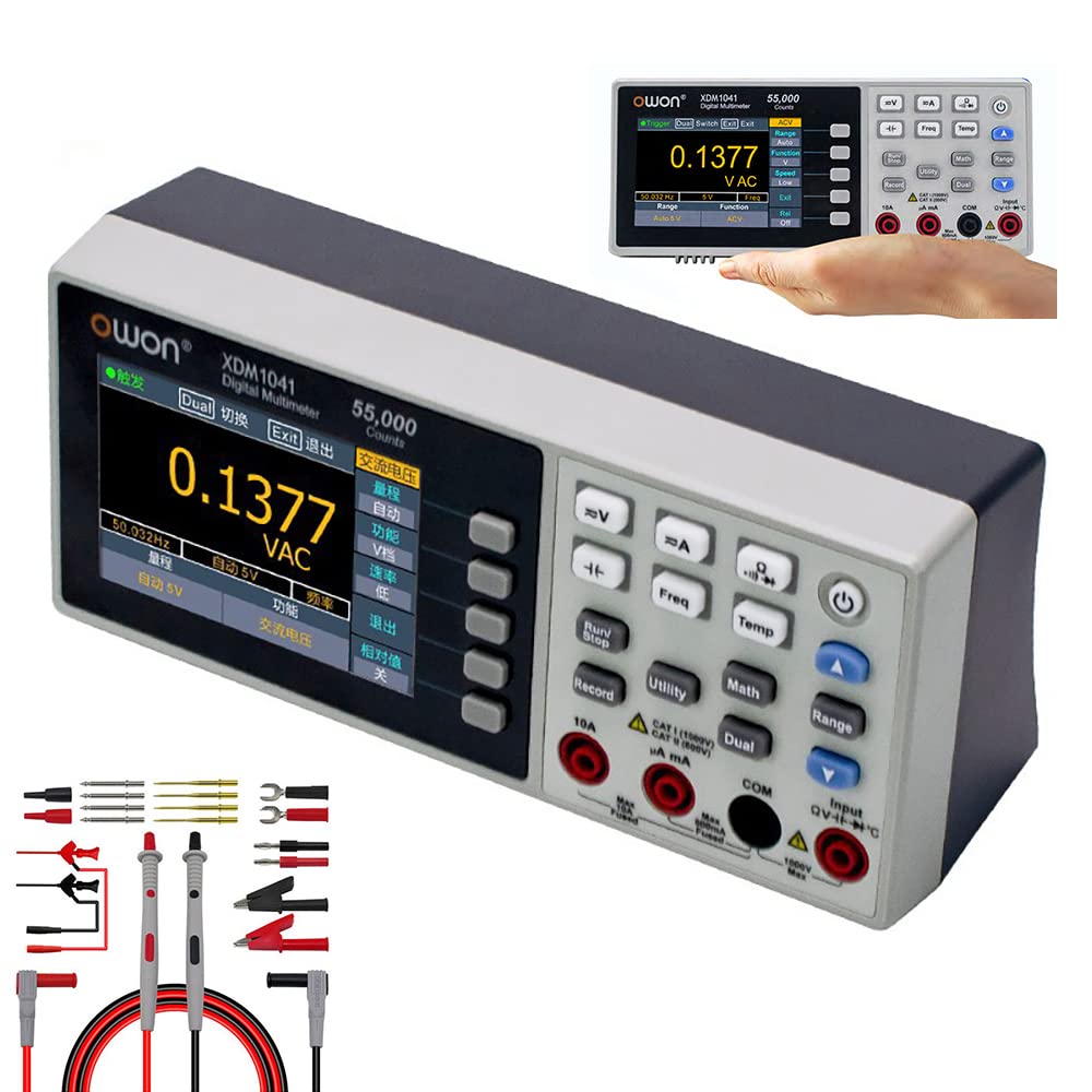 Owon Xdm1041-5 Digit Digital Multimeter True Rms- Mini Benchtop 5