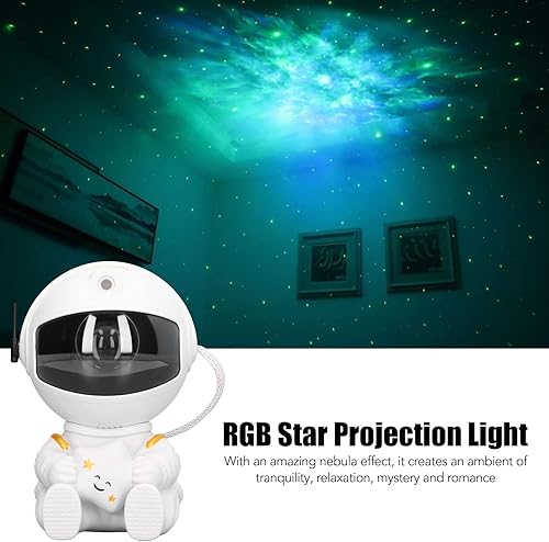 Miniatura 3 de Garosa Proyector espacial, proyector de estrellas, luz nocturna, proyector espacial para dormitorio, decoración de sala de juegos