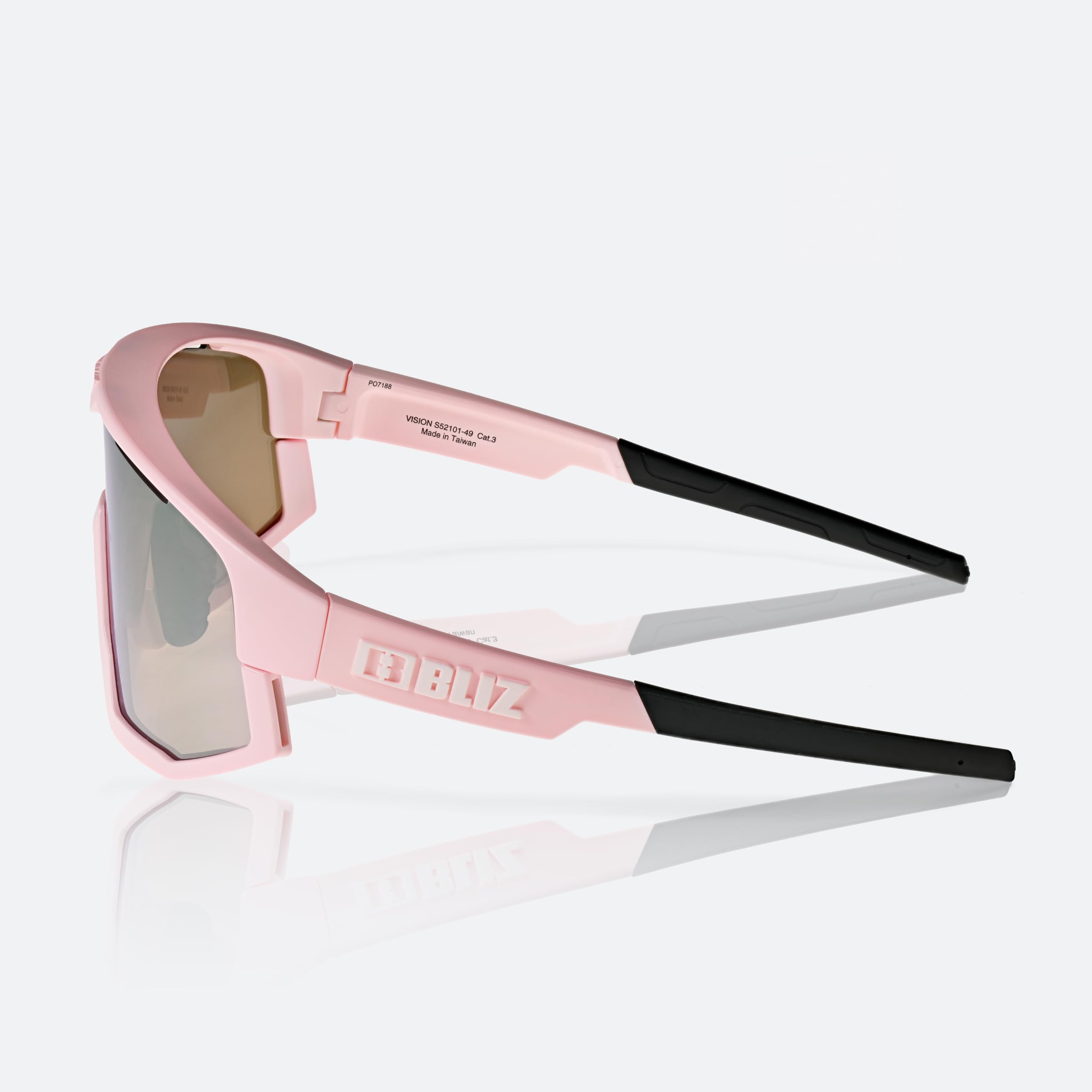 Bliz Vision Sonnenbrille Matt Powder Pink Brown Rose Multi
