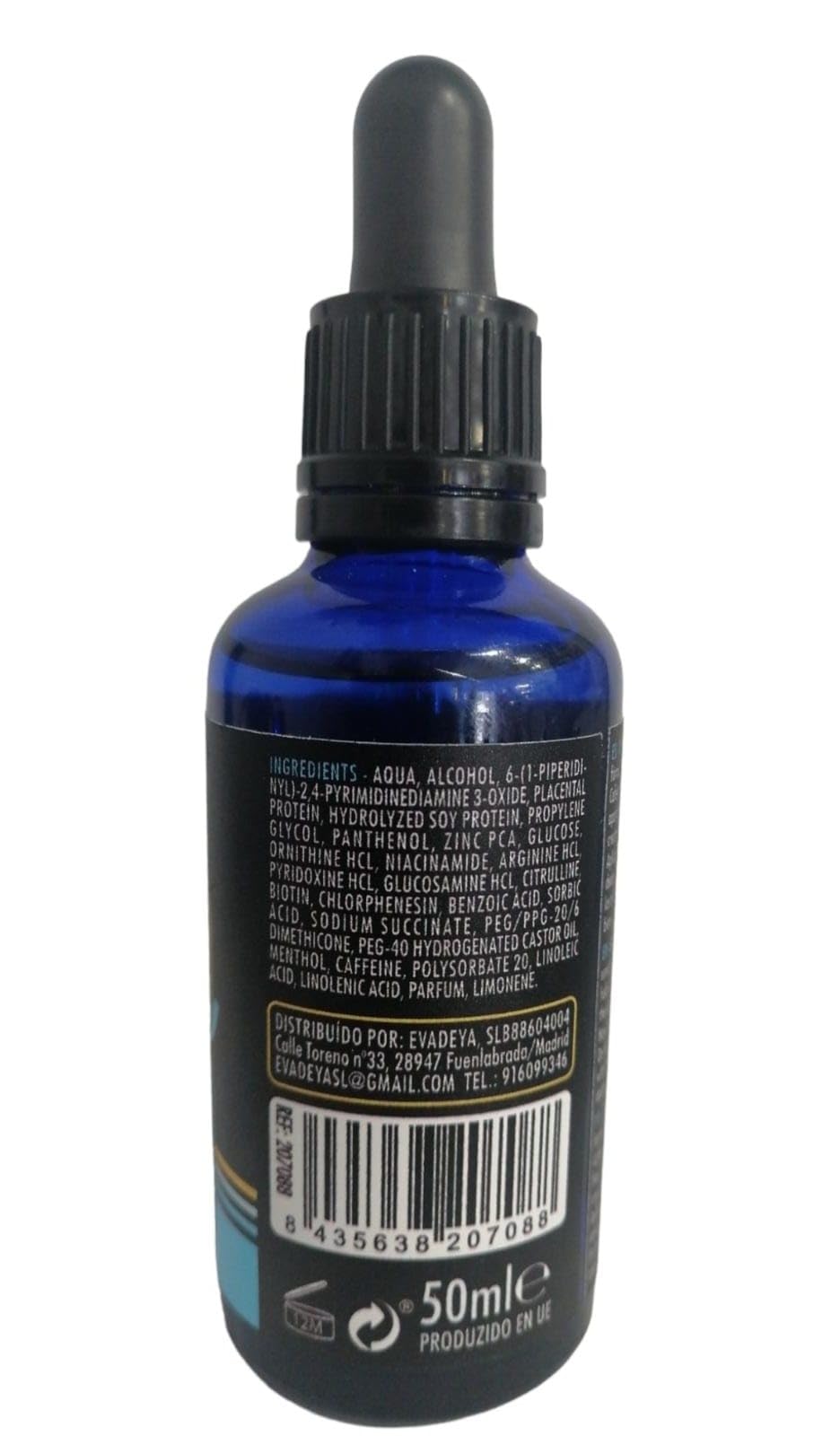 BE SHINE Tónico Capilar Pure Minox 50ml, Estimulante con Minox, Proteínas, Pantenol, Biotina, Mentol y Cafeína, para Crecimiento de Cabello y Barba, Unisex-Adultos