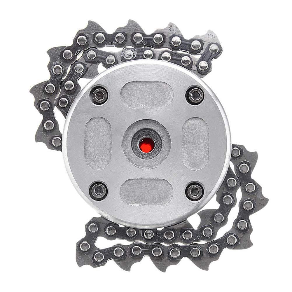 Cabezal De Cortacésped De Cadena De Metal | Recambio Universal Para Desbrozadora | Ahorra Tiempo Y Esfuerzo