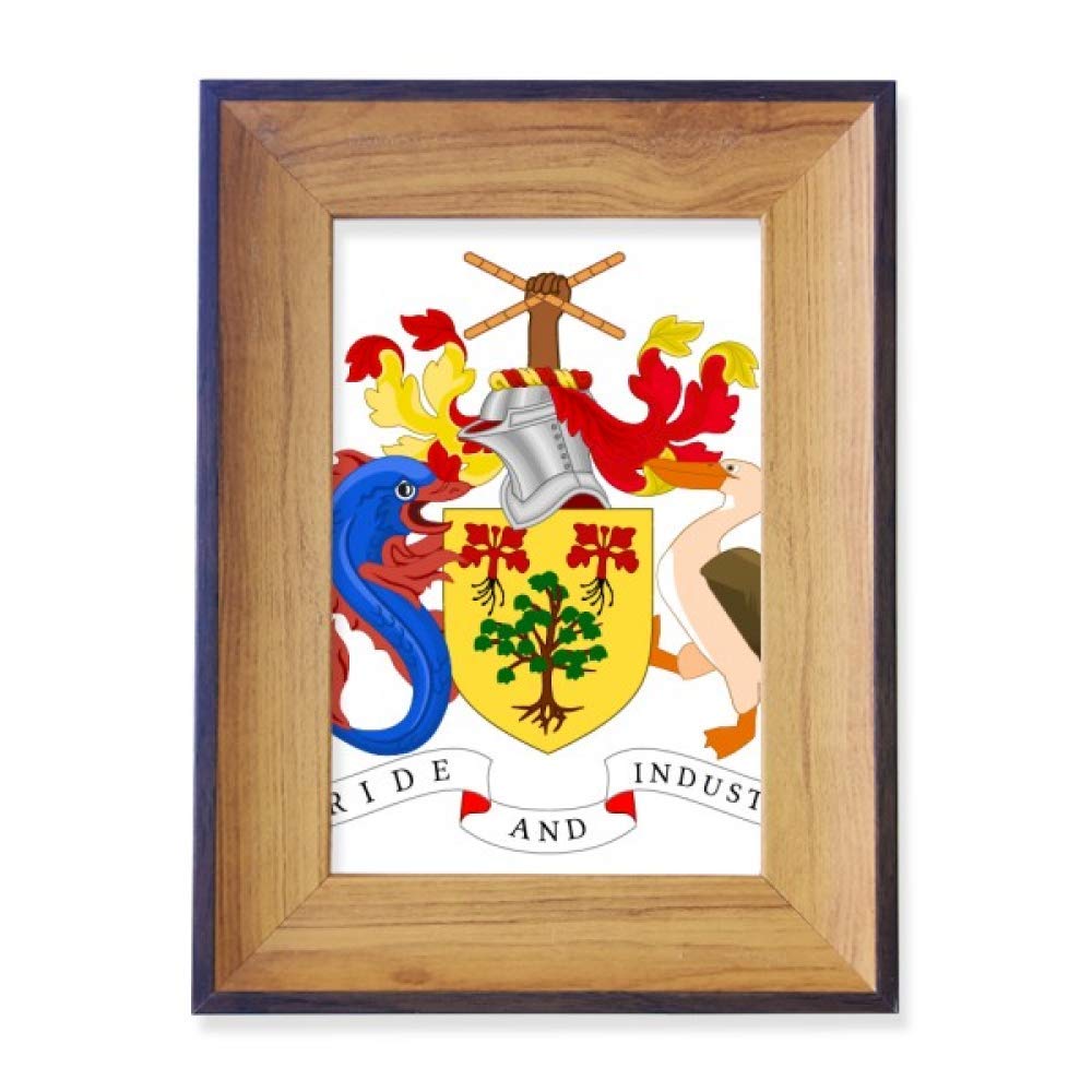 Bridgetown Barbados National Emblem Photo Frame Exhibition Display Art Desktop Painting