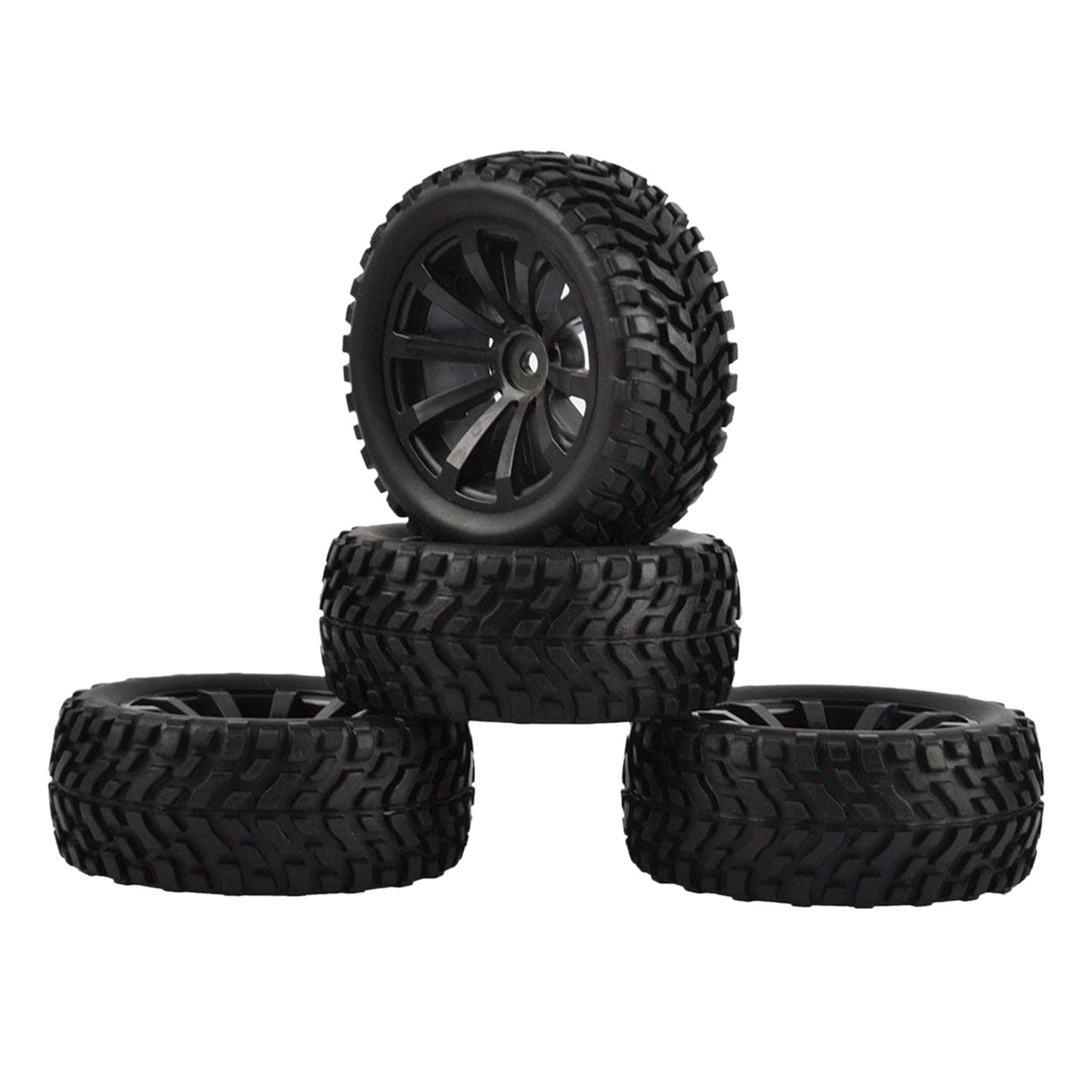 CLUB BOLLYWOOD® 1/10 RC Tires and Wheels Rim Set for Vehicles Car Spare Parts Accessories,|Toys & Hobbies | Radio Control & Control Line |4 RC Car Wheel Rim Tires