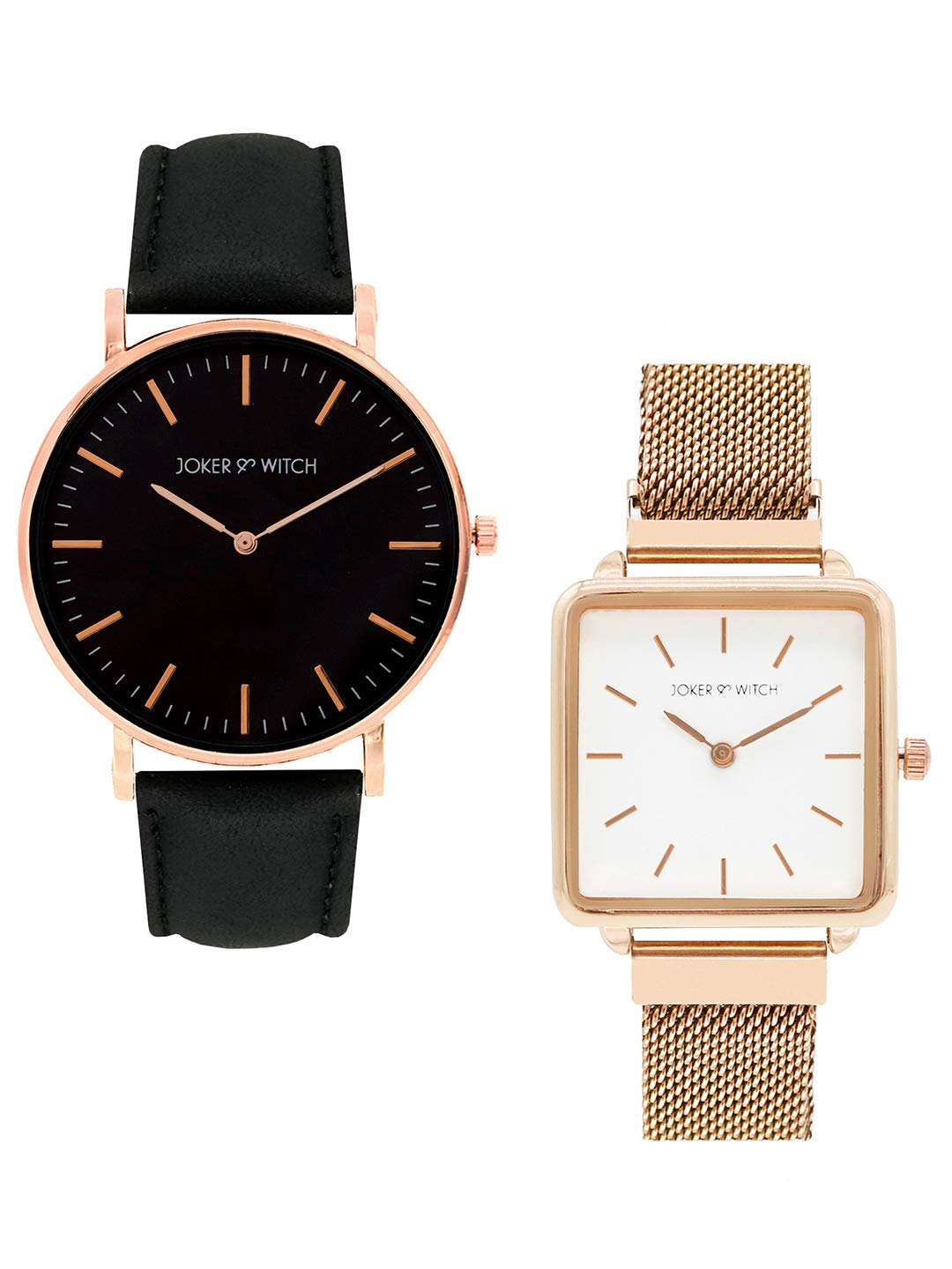 Joker & Witch Stainless Steel Unisex Joey & Pacey Couple Analog Watch Gift Set For Men And Women, Dial_Black (B08WRX442G) Amazon Price History, Amazon Price Tracker