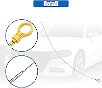 Vista 5 de X AUTOHAUX Indicador de nivel de aceite del motor para Chevrolet Express 1500 2003-2014 para Chevrolet Express 2500 2003-2006 Amarillo