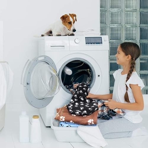 Miniatura 6 de Comsmart - Manta cálida con estampado de huellas para perros y gatos