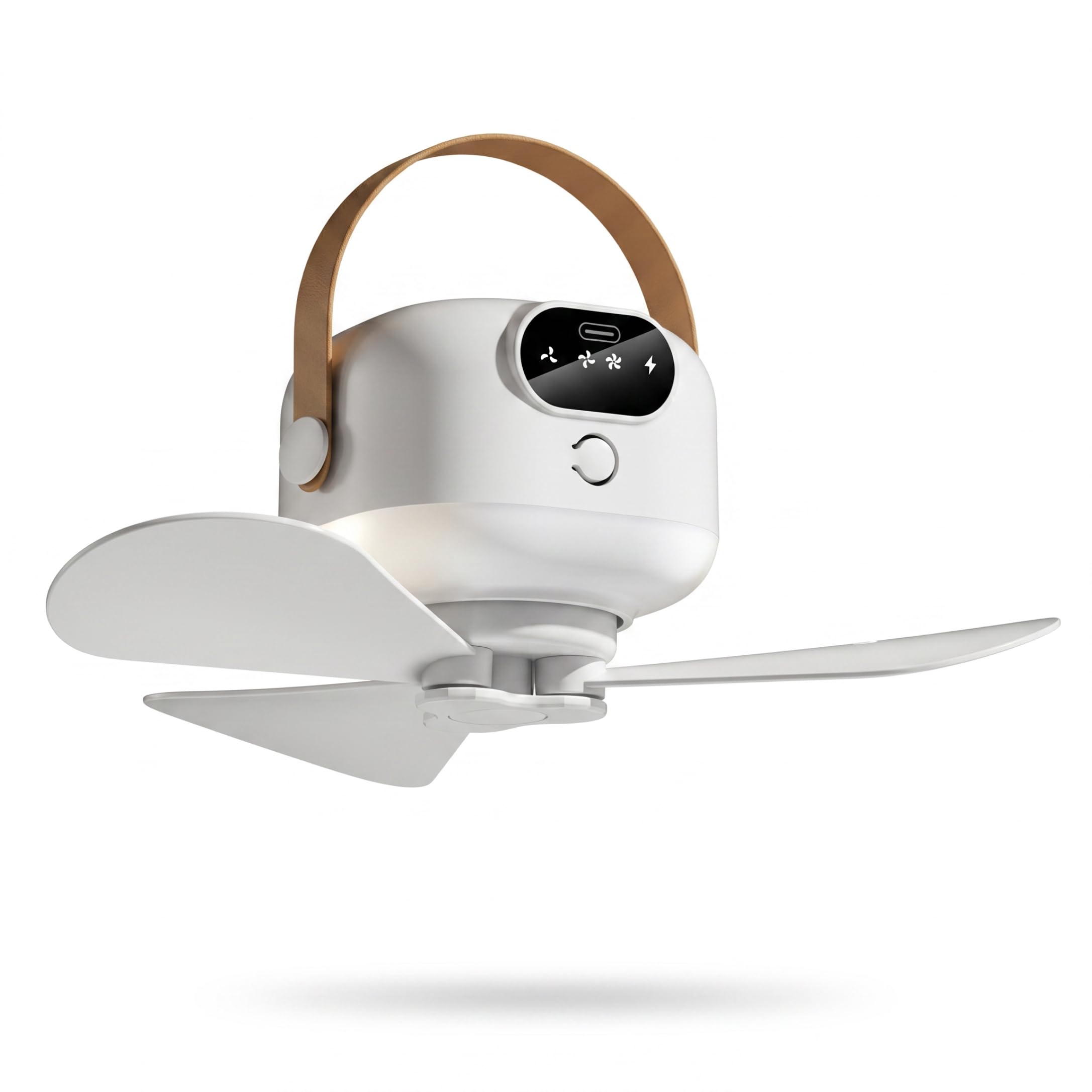 Goutdori Battery Operated Ceiling Fan Portable Rechargeable, 3 Speed Canopy Fan with Remote Night Light for Tent Camping RV White Battery Operated Ceiling, Portable Rechargeable Canopy, 3 Speed R
