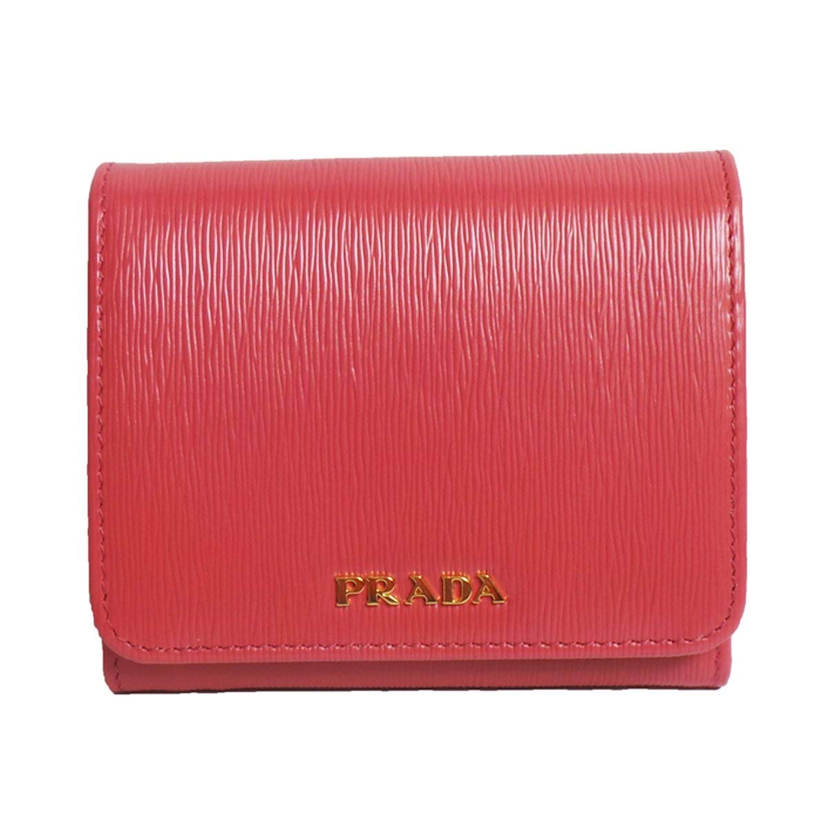 Prada Womens Pink Leather Vitello Move Small Wallet 1mh176